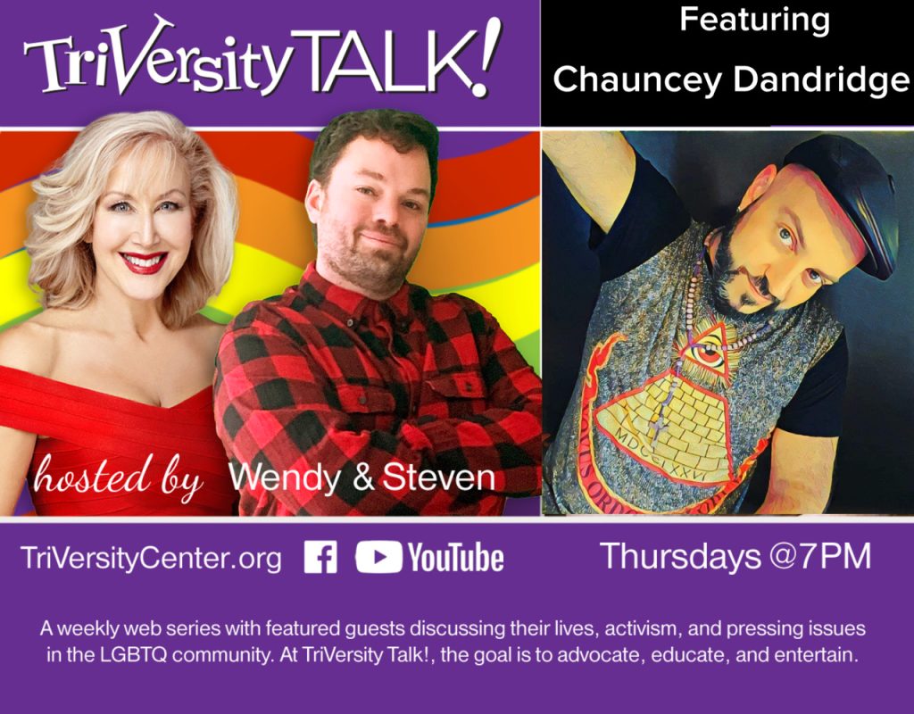 Chauncey Dandridge Guests On TriVersity Talk! Thursday December 2nd, 2021 at 7 PM ET